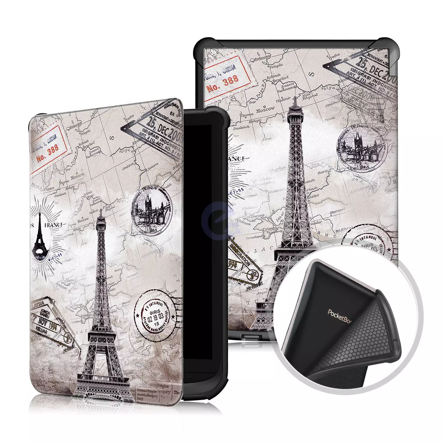 Чехол Anomaly Leather Flip Tpu+Pu для электронной книги PocketBook 6" 606 / 616 / 627 / 628 / 632 / 633 Париж