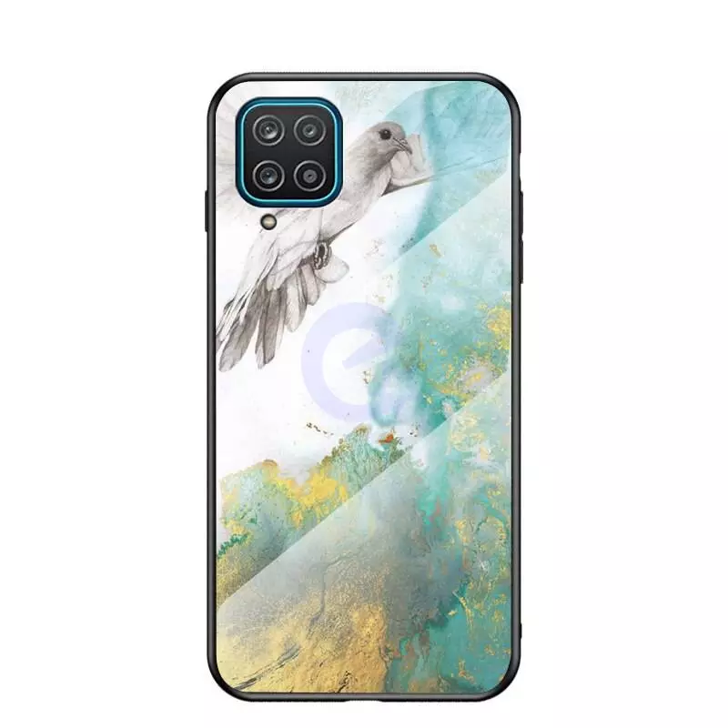 Чехол бампер для Samsung Galaxy A22 Anomaly Cosmo Flying pigeon (Летящий голубь)