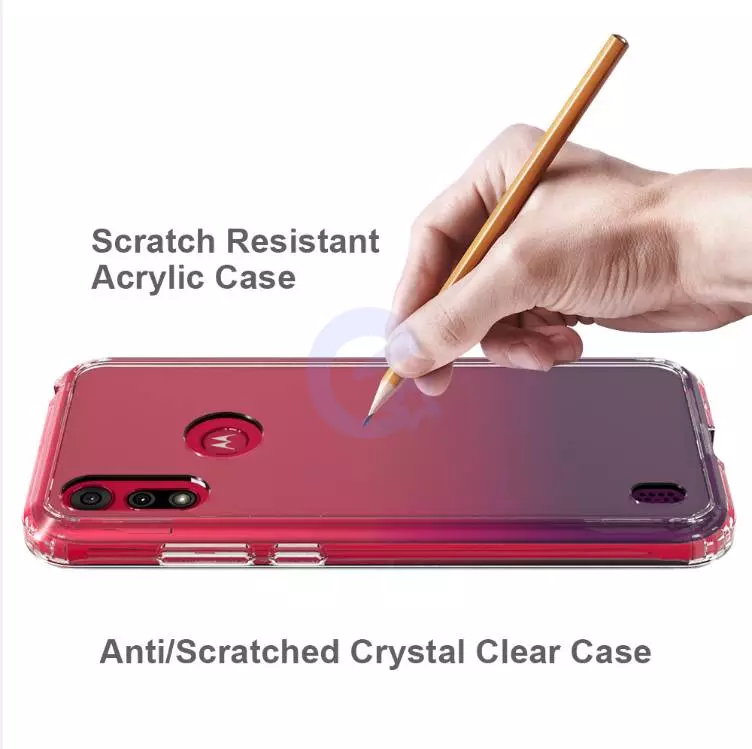 Чехол бампер для Motorola Moto E7 Power Anomaly Fusion Crystal Clear (Прозрачный)