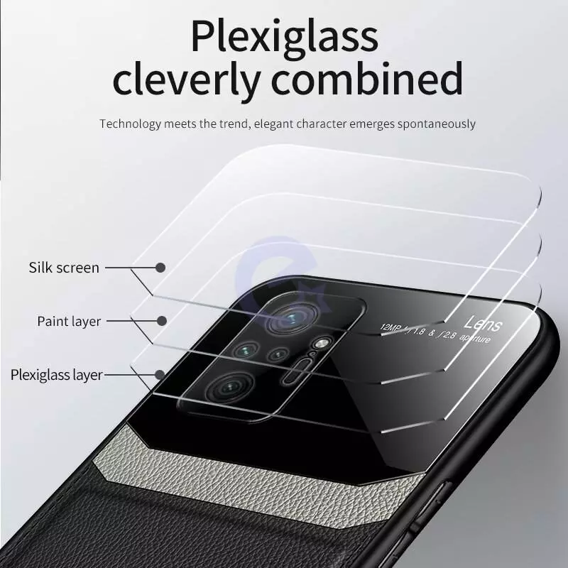 Чехол бампер для Xiaomi Redmi 10 Anomaly Plexiglass Brown (Коричневый)