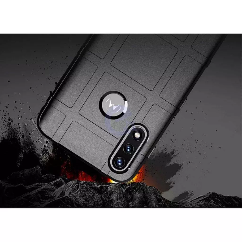 Чехол бампер для Motorola Moto E7 Power Anomaly Rugged Shield Black (Черный)
