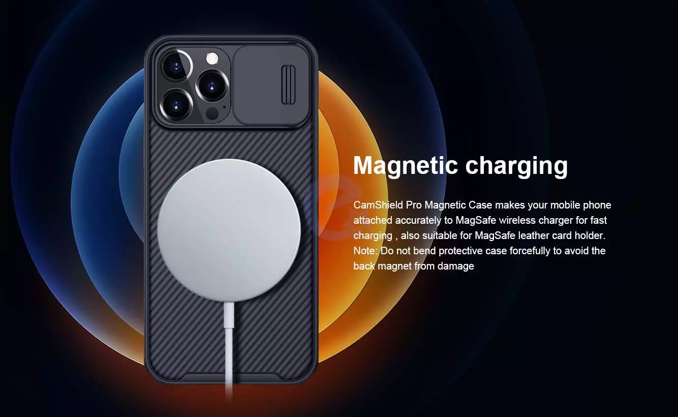Чехол бампер для iPhone 13 Pro Max Nillkin CamShield Pro Magnetic Black (Черный) 6902048223264