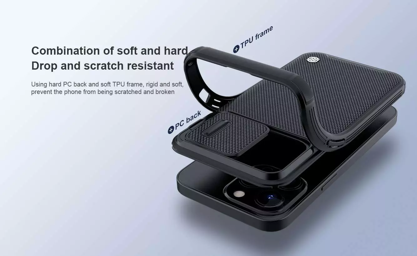 Чехол бампер для iPhone 13 Pro Nillkin Textured Pro Black (Черный)6902048229204 6902048229204 Чехол бампер для iPhone 13 Pro Nillkin Textured Pro Black (Черный)6902048229204 6902048229204