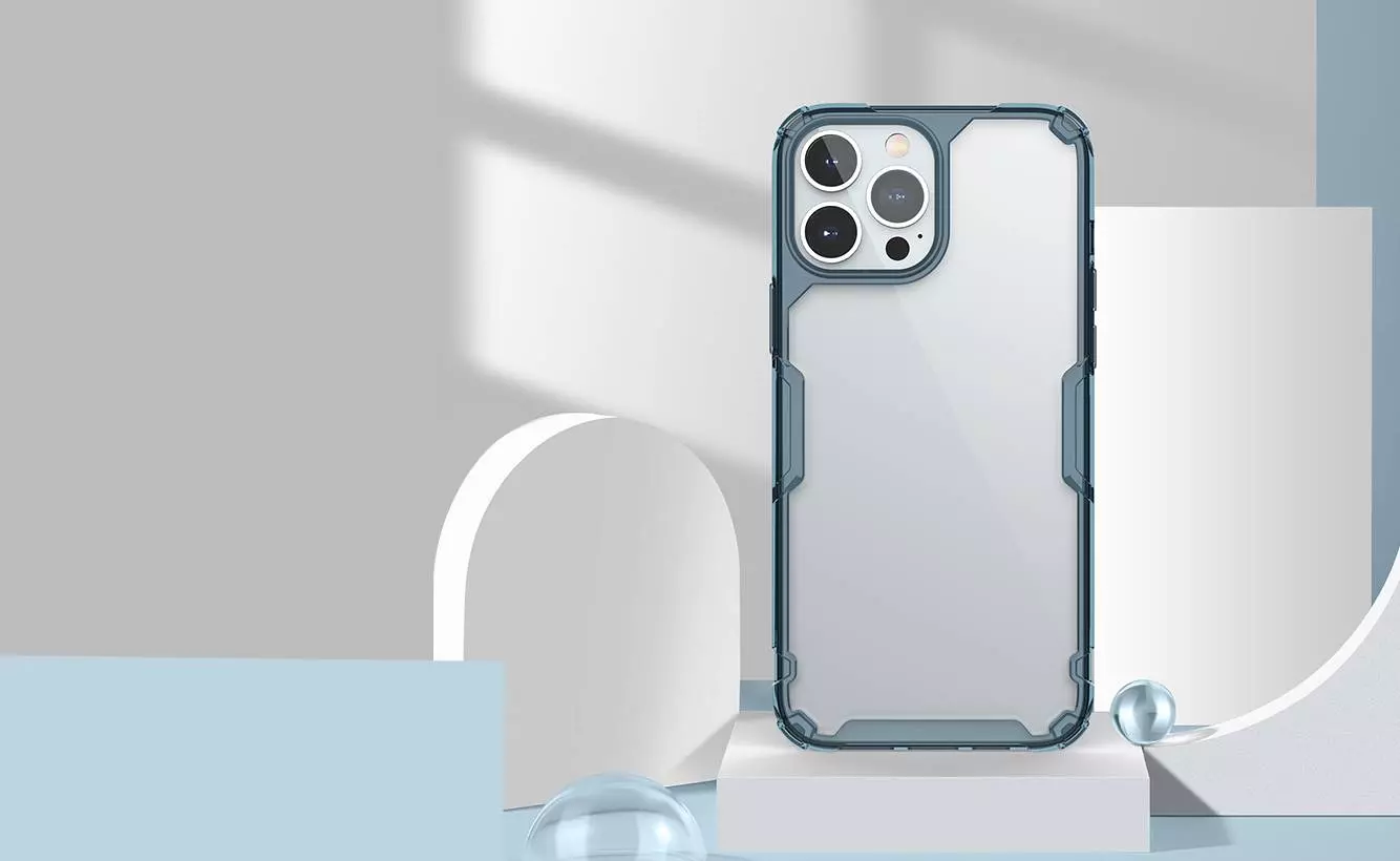 Чехол бампер для iPhone 13 Pro Max Nillkin TPU Nature Pro Blue (Синий) 6902048228979