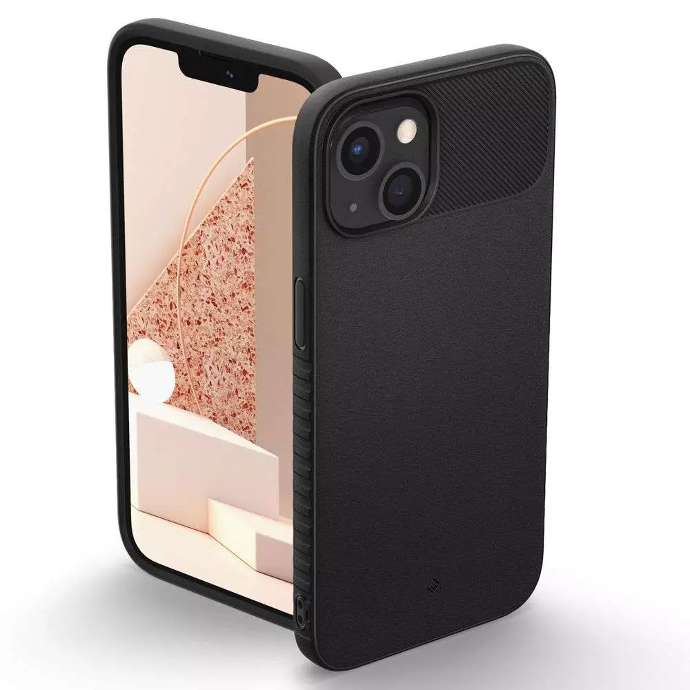 Чехол бампер для iPhone 13 Caseology Vault Matte Black (Матовый Черный) ACS03567