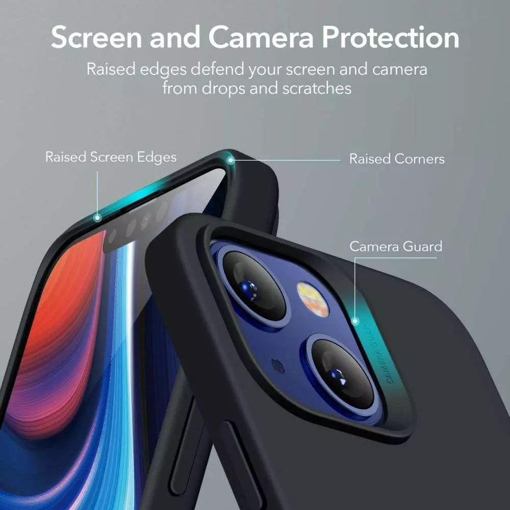 Чехол бампер для iPhone 13 ESR Cloud Soft Black (Черный) 4894240150313 Чехол бампер для iPhone 13 ESR Cloud Soft Black (Черный) 4894240150313