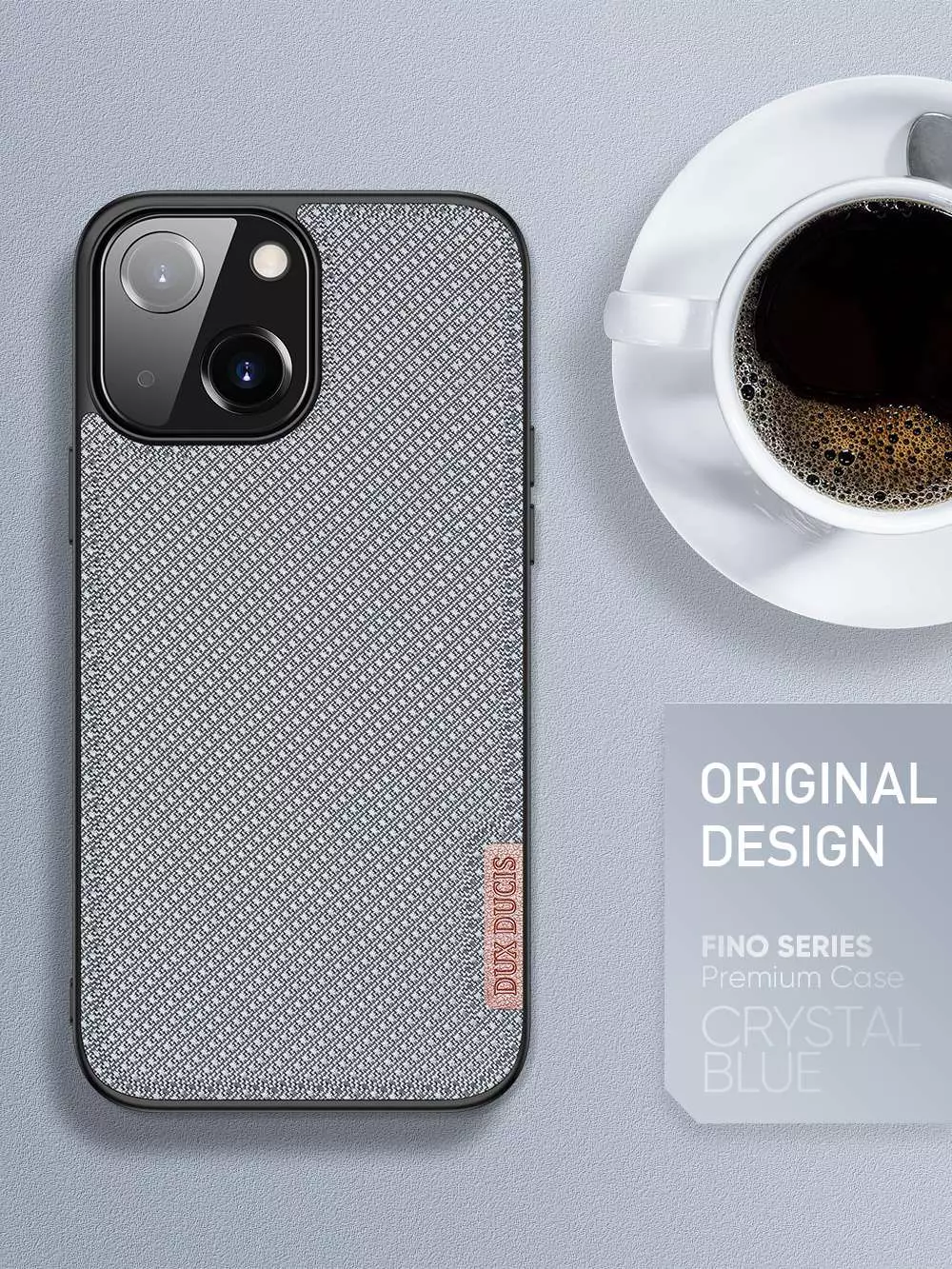 Чехол бампер для iPhone 13 Dux Ducis Fino Crystal Blue (Синий)