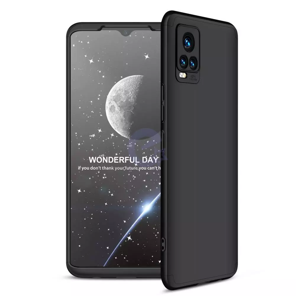 Чехол бампер для Vivo V21 GKK Dual Armor Black (Черный)