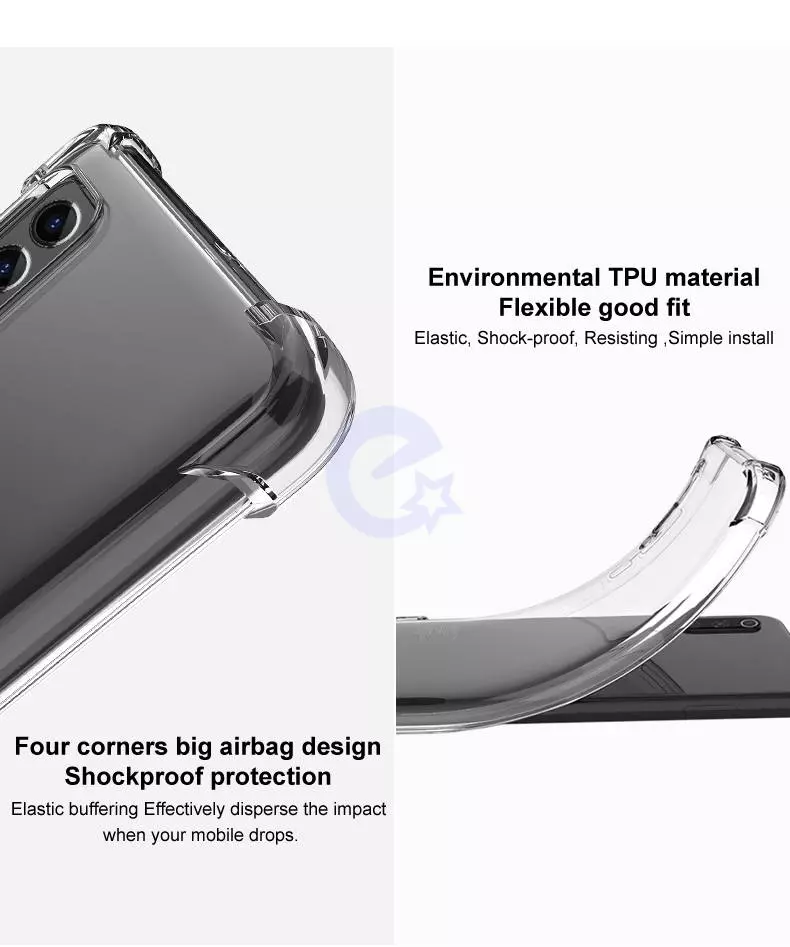 Чехол бампер для Xiaomi Poco X3 GT Imak Shock Crystal Clear (Прозрачный) 6957476843270