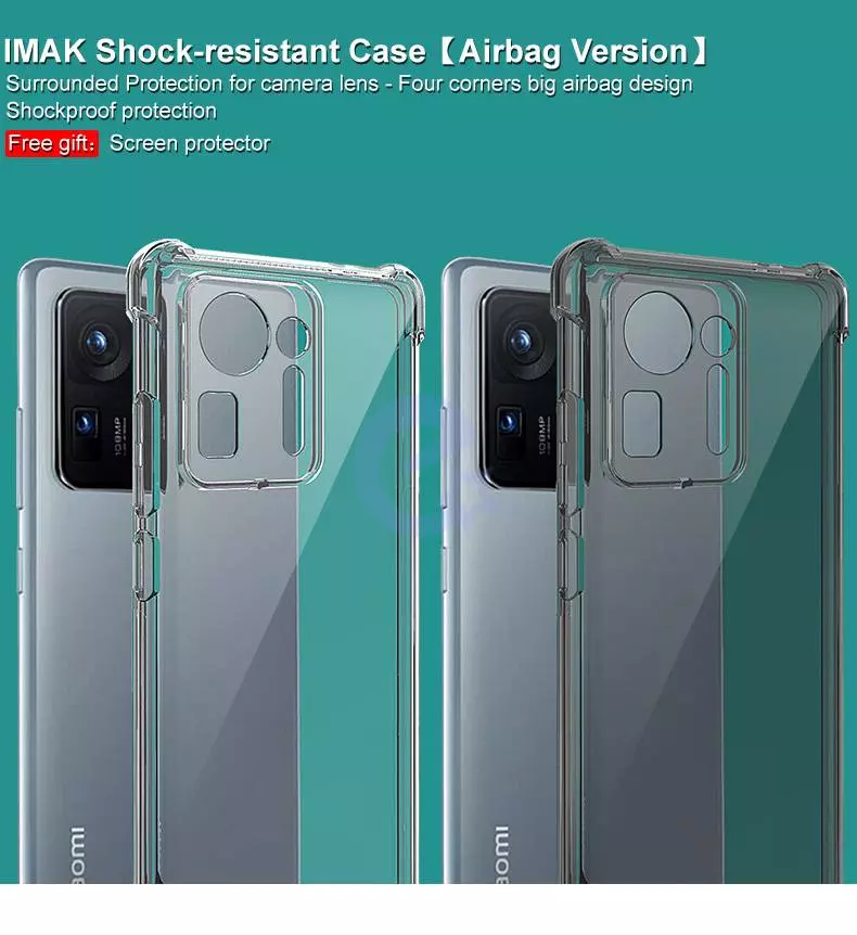 Чехол бампер для Xiaomi Mix 4 Imak Shock Crystal Clear (Прозрачный) 6957476858991