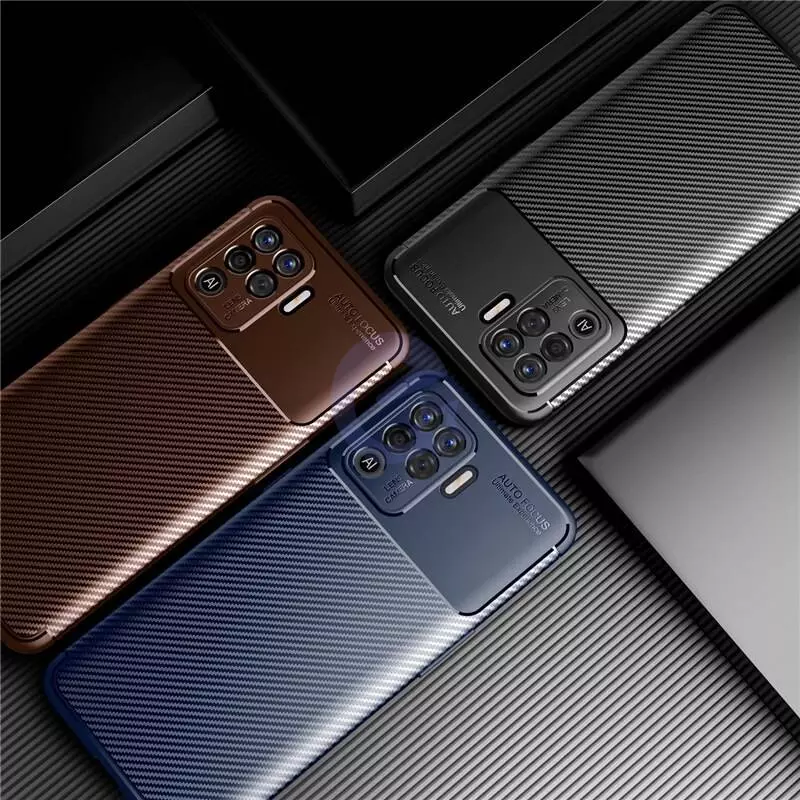 Чехол бампер для Oppo Reno 5 Lite Ipaky Lasy Black (Черный)