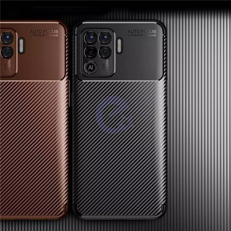 Чехол бампер для Oppo Reno 5 Lite Ipaky Lasy Black (Черный)