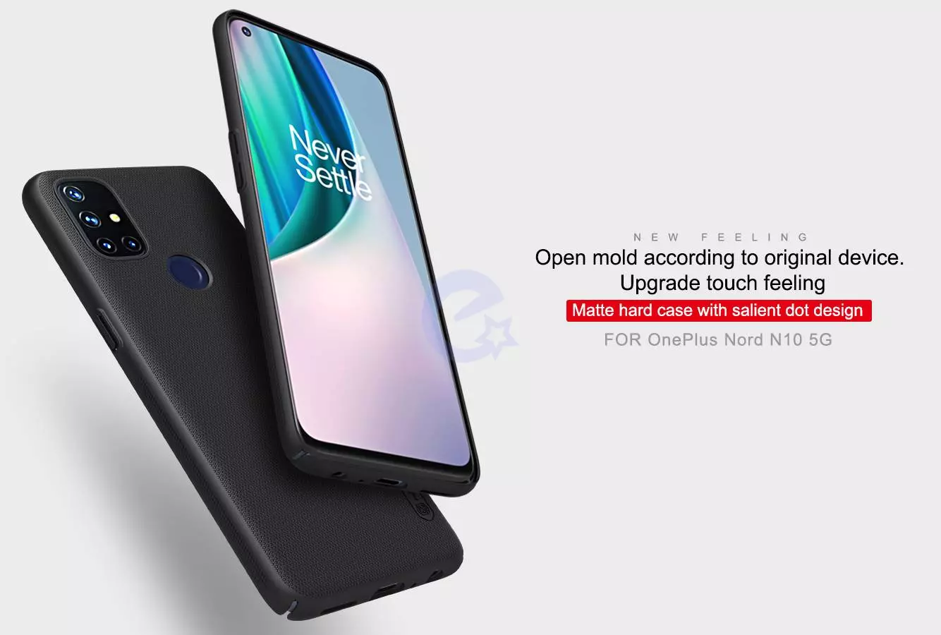 Чехол бампер для OnePlus Nord N10 Nillkin Super Frosted Shield Black (Черный) 6902048210752