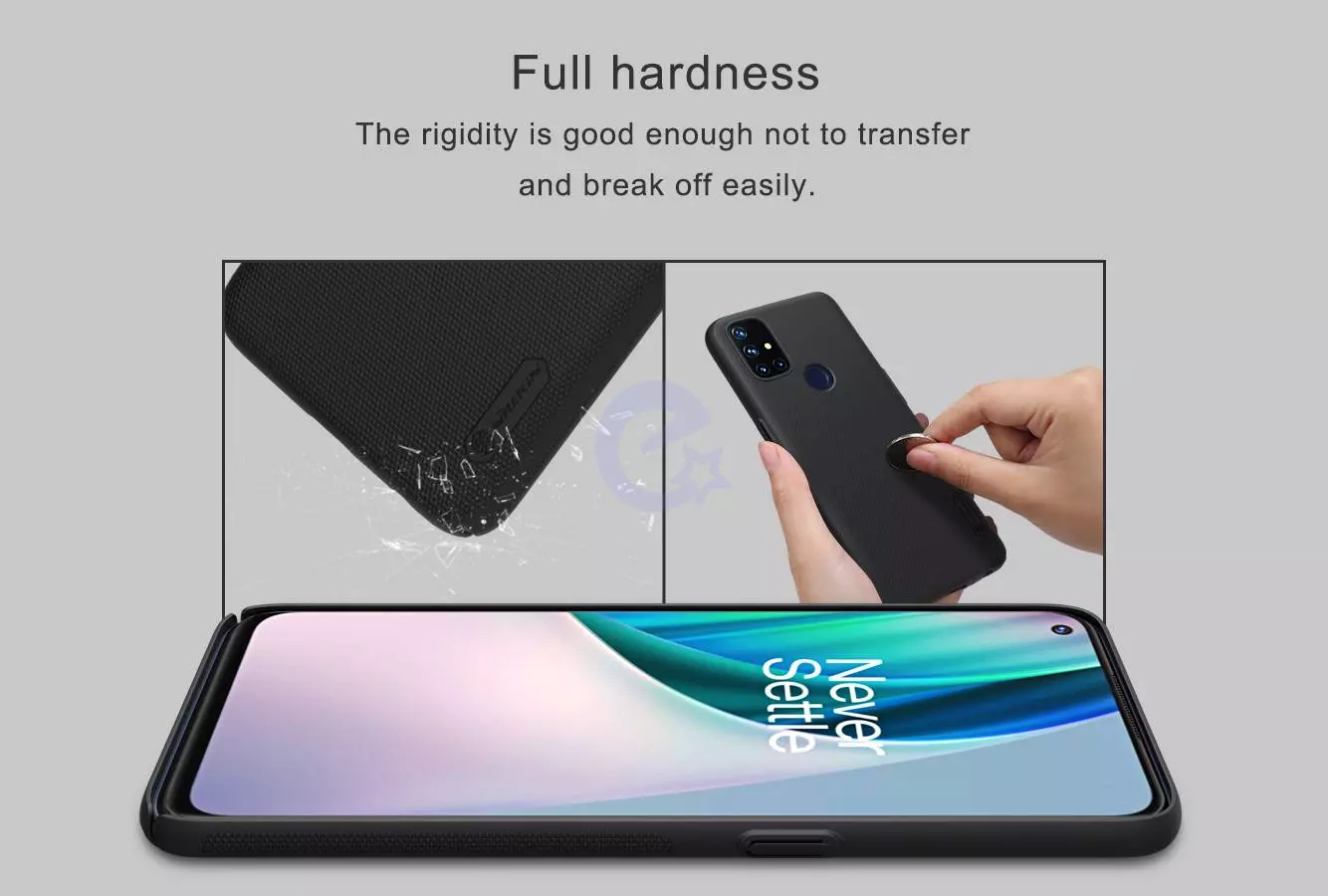 Чехол бампер для OnePlus Nord N10 Nillkin Super Frosted Shield Black (Черный) 6902048210752