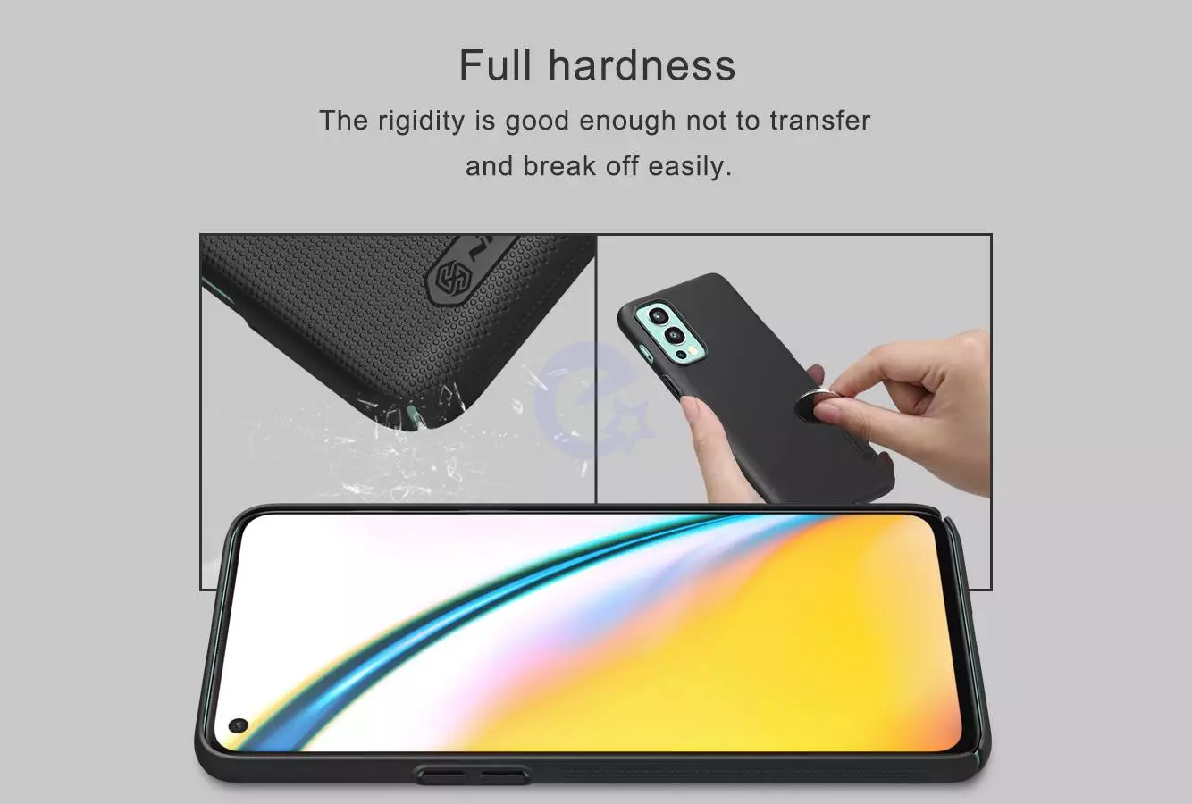 Чехол бампер для OnePlus Nord 2 Nillkin Super Frosted Shield Blue (Синий) 6902048226746