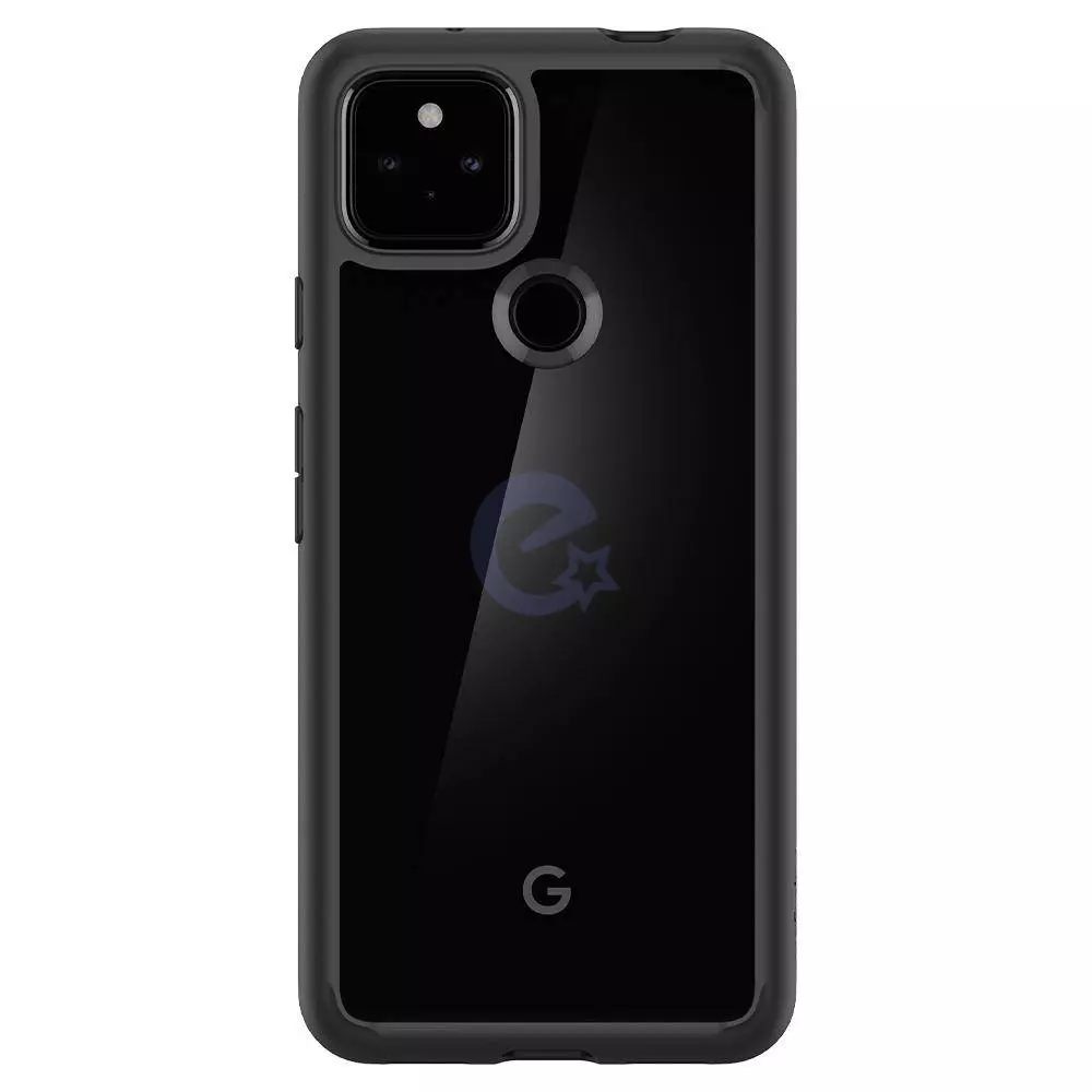 Чехол бампер для Google Pixel 5a 5G Spigen Ultra Hybrid Black (Черный) ACS02910