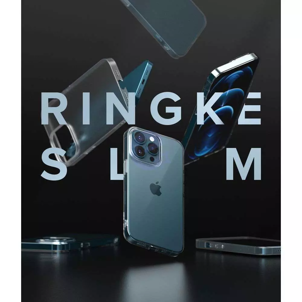 Чехол бампер для iPhone 13 Pro Ringke Slim Crystal Clear (Прозрачный) S552E52