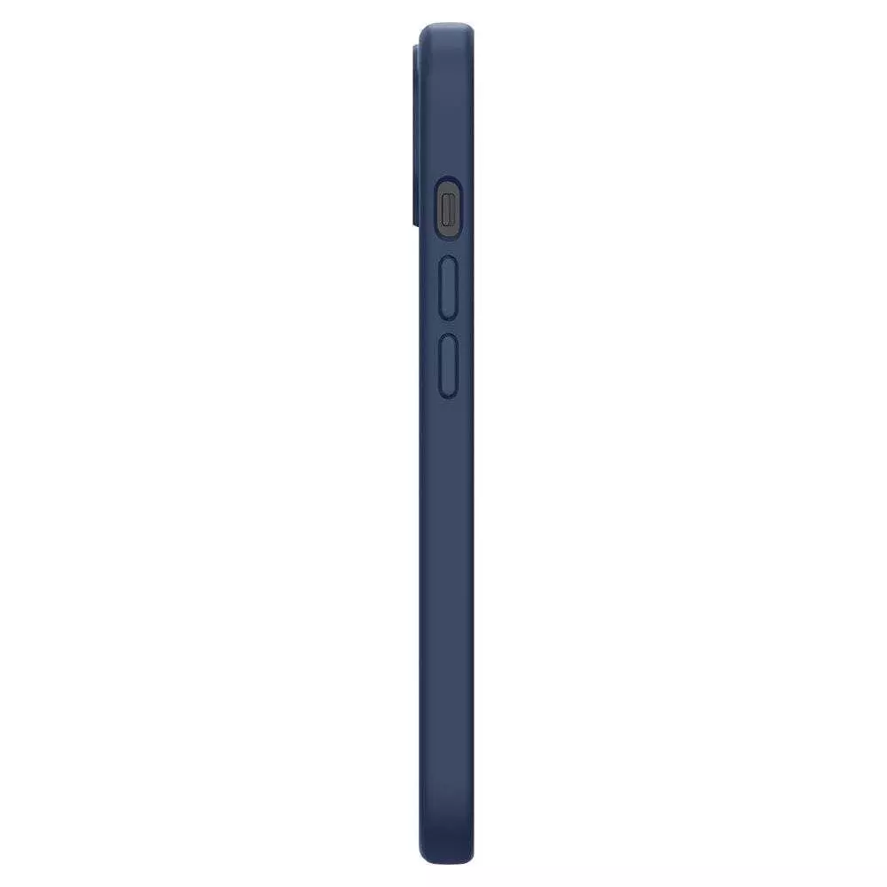 Чехол бампер для iPhone 13 Spigen Silicone Fit Navy Blue (Темно Синий) ACS03550
