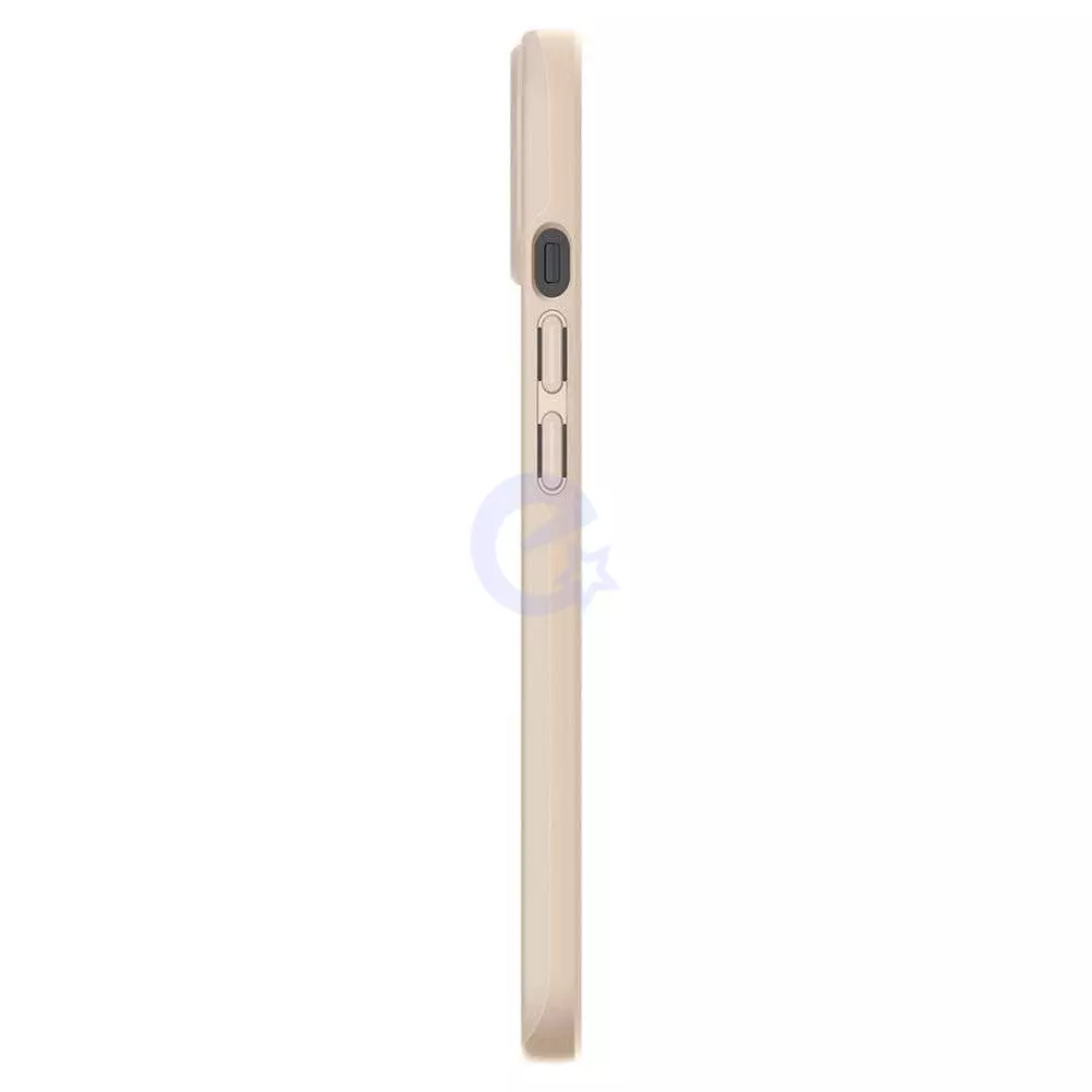 Чехол бампер для iPhone 13 Mini Spigen Thin Fit Sand Beige (Песочно Бежевый) ACS03309