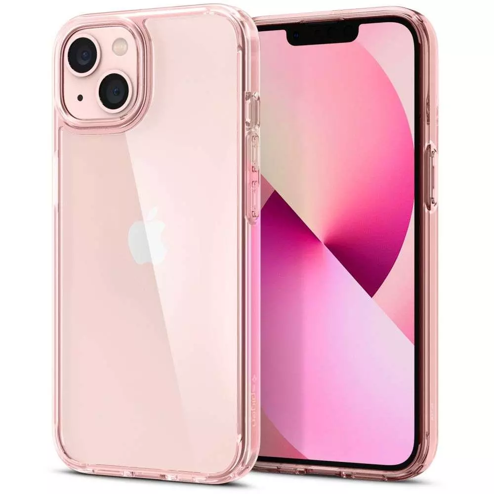 Чехол бампер для iPhone 13 Spigen Ultra Hybrid Rose Crystal (Розовый Кристальный) ACS03525 Чехол бампер для iPhone 13 Spigen Ultra Hybrid Rose Crystal (Розовый Кристальный) ACS03525