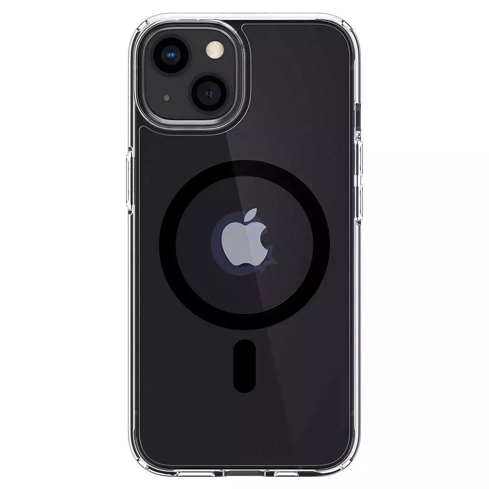 Чехол бампер для iPhone 13 Spigen Ultra Hybrid MagSafe Compatible Black (Черный) ACS03529