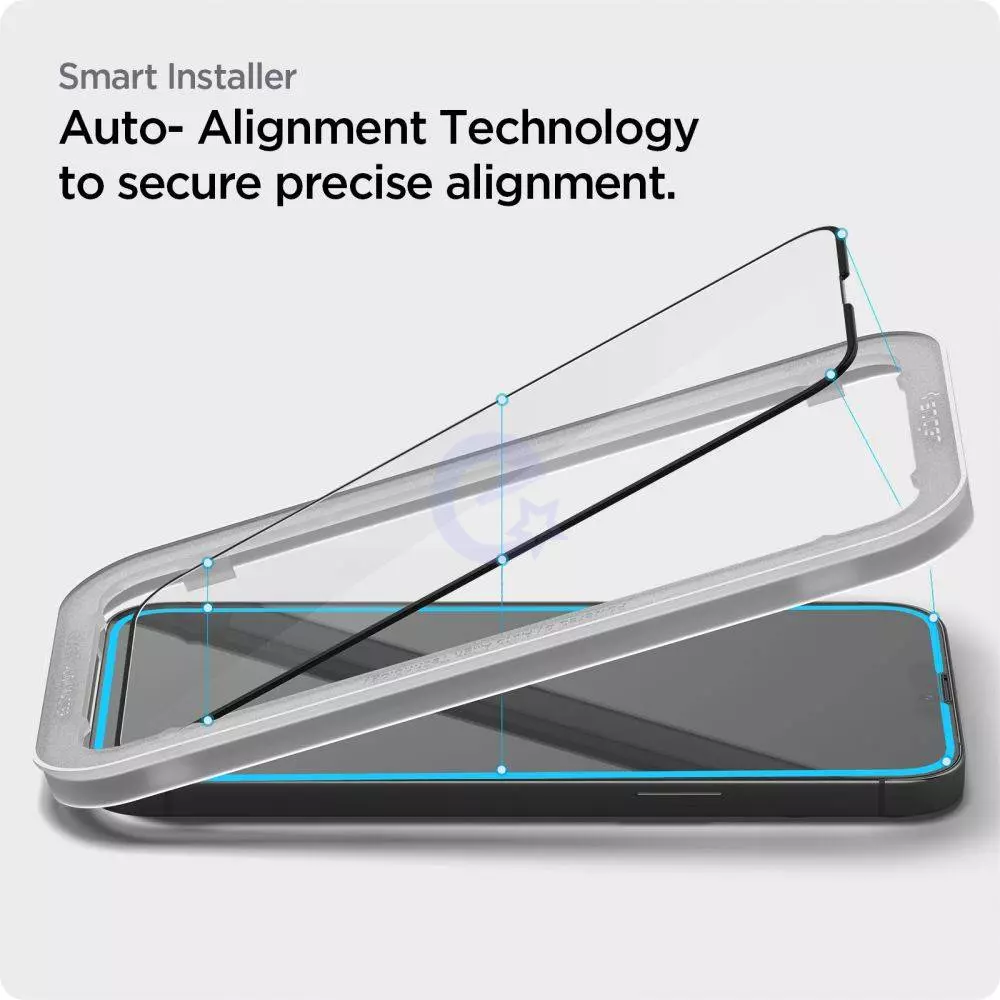 Защитное стекло для Apple iPhone 13 / Apple iPhone 13 Pro Spigen ALM Glass FC 2-Pack Black (Черный) AGL03387