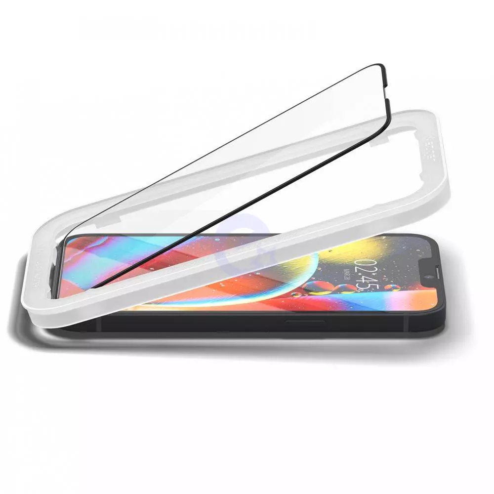 Защитное стекло для Apple iPhone 13 Mini Spigen ALM GLASS FC Black (Черный) AGL03727