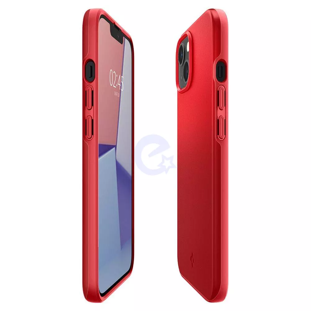 Чехол бампер для Apple iPhone 13 Spigen Thin Fit Red (Красный) ACS03511