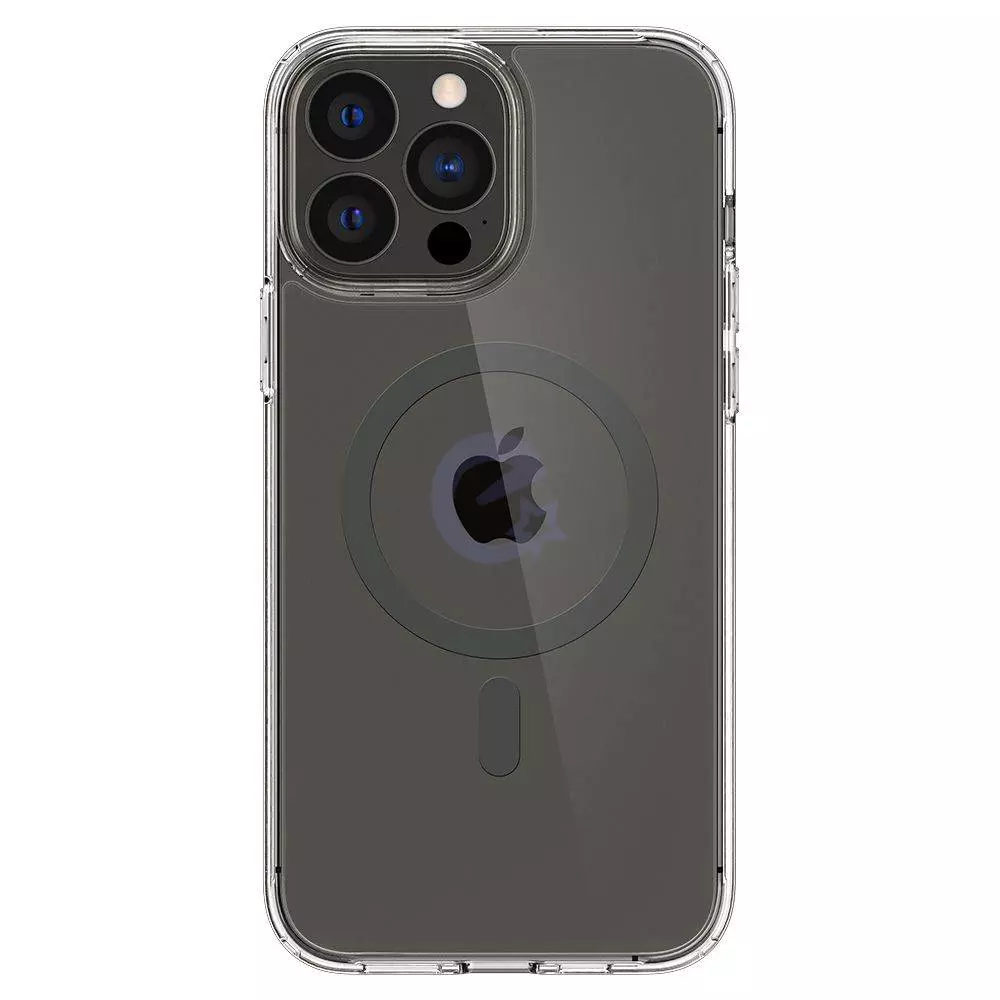 Чехол бампер для Apple iPhone 13 Pro Max Spigen Ultra Hybrid MagSafe Compatible Graphite (Графитовый) ACS03211