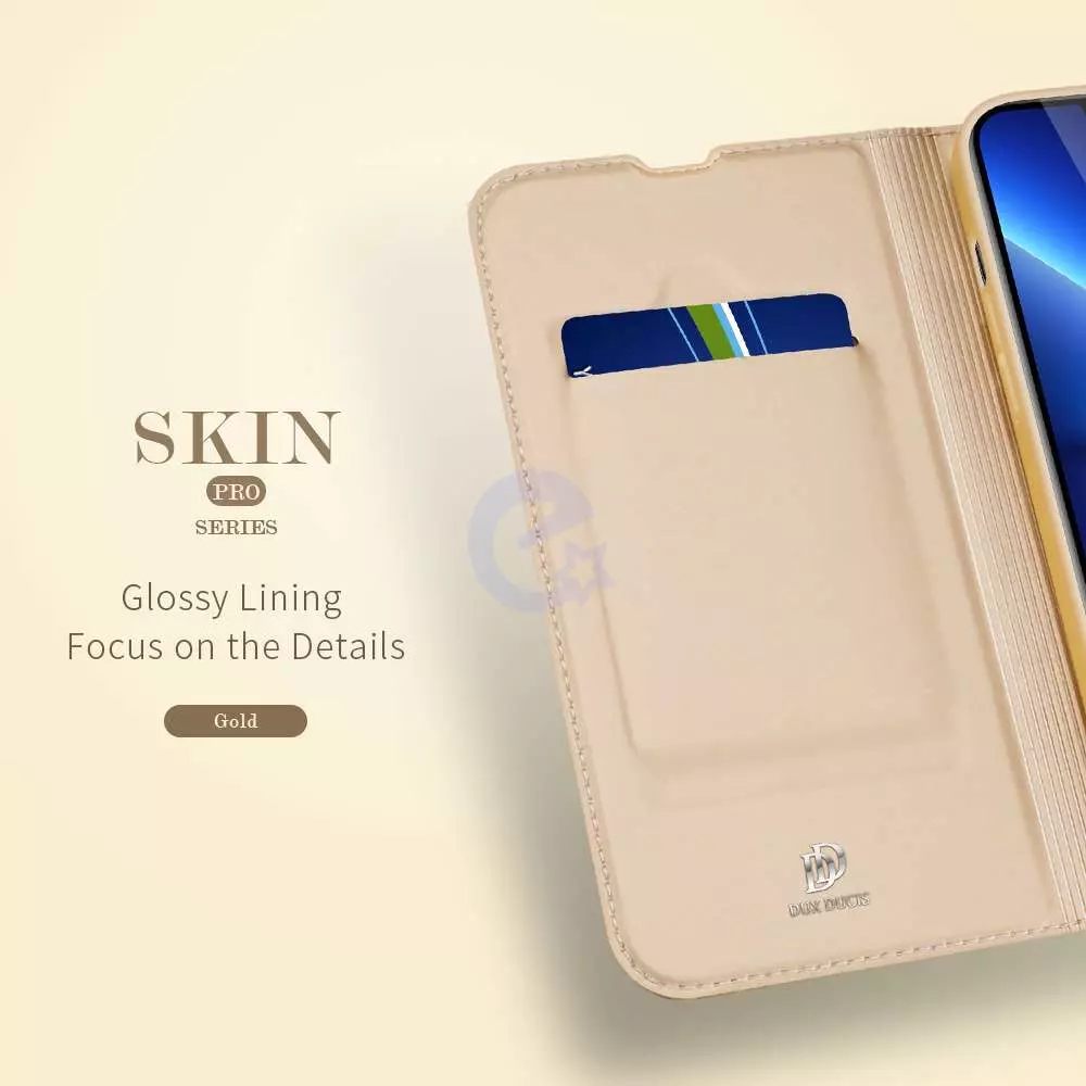 Чехол книжка для iPhone 13 Pro Max Dux Ducis Skin Pro Blue (Синий)