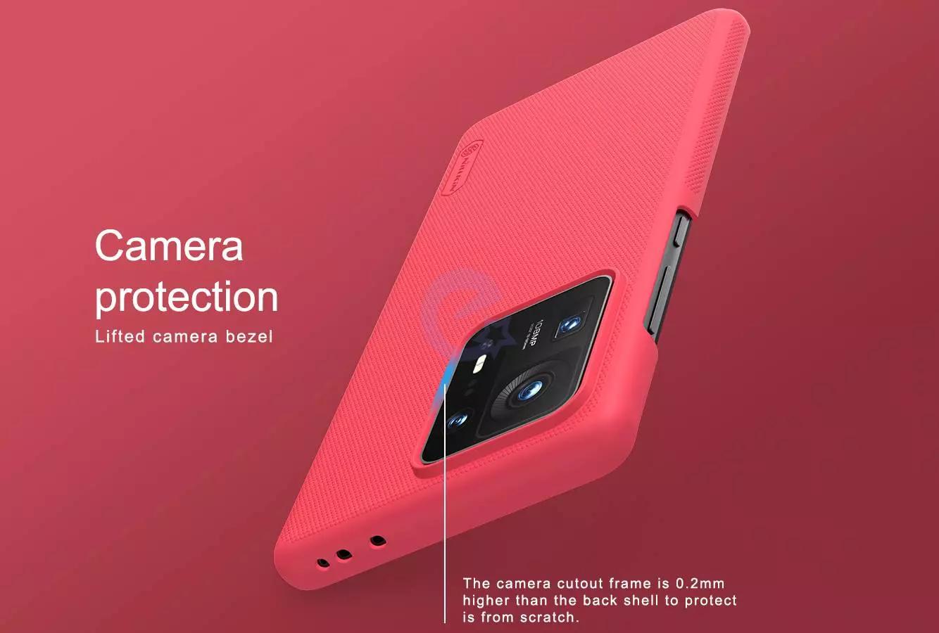 Чехол бампер для Xiaomi Mix 4 Nillkin Super Frosted Shield Red (Красный) 6902048228832