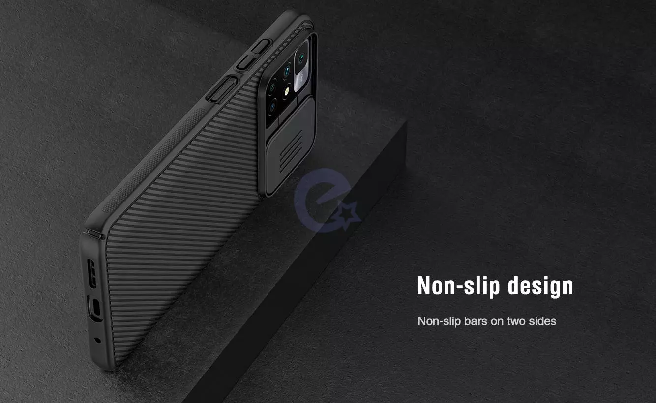 Чехол бампер для Xiaomi Redmi 10 Nillkin CamShield Black (Черный)