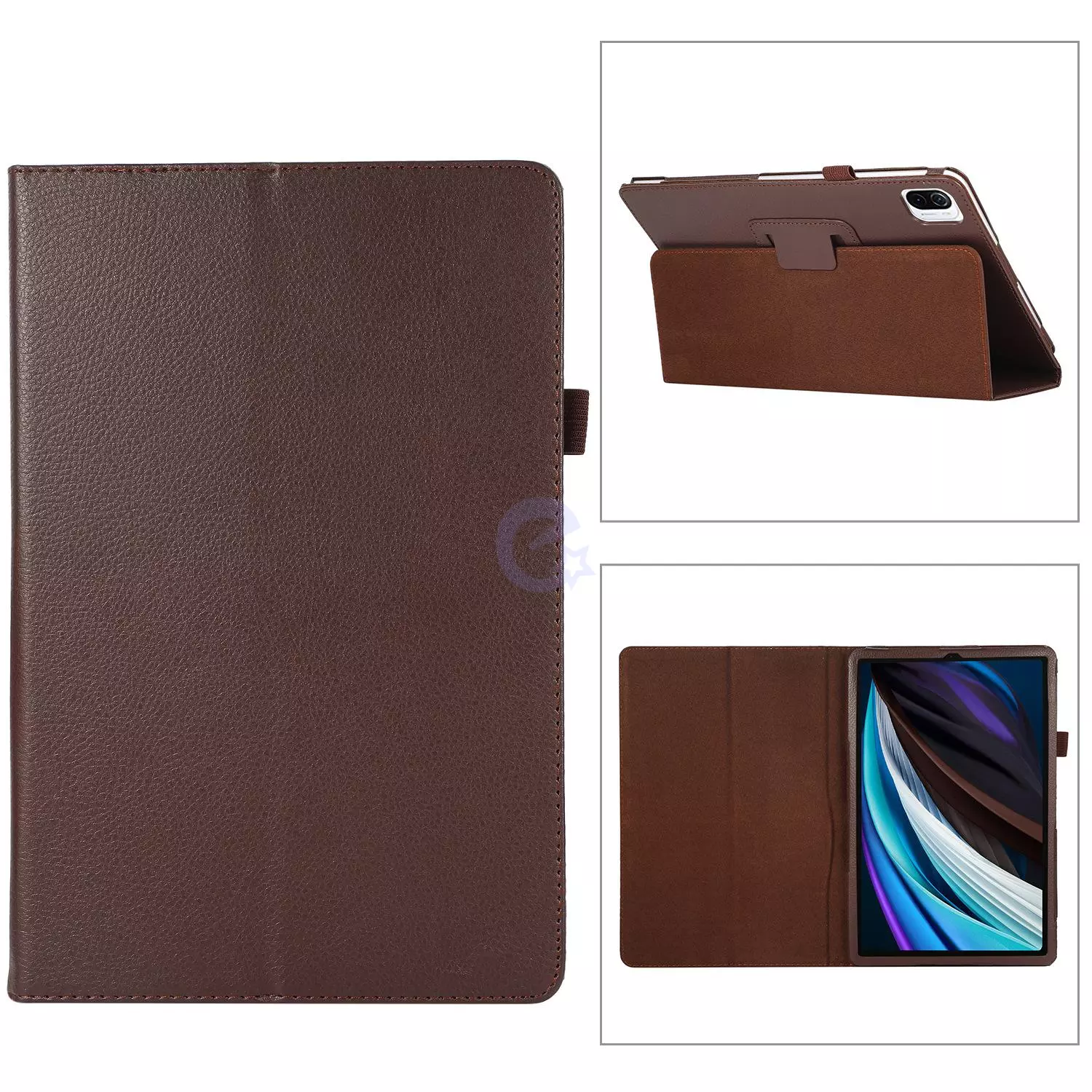 Чехол книжка TTX Leather Book для планшета Xiaomi Mi Pad 5 / MiPad 5 Pro 11" Коричневый