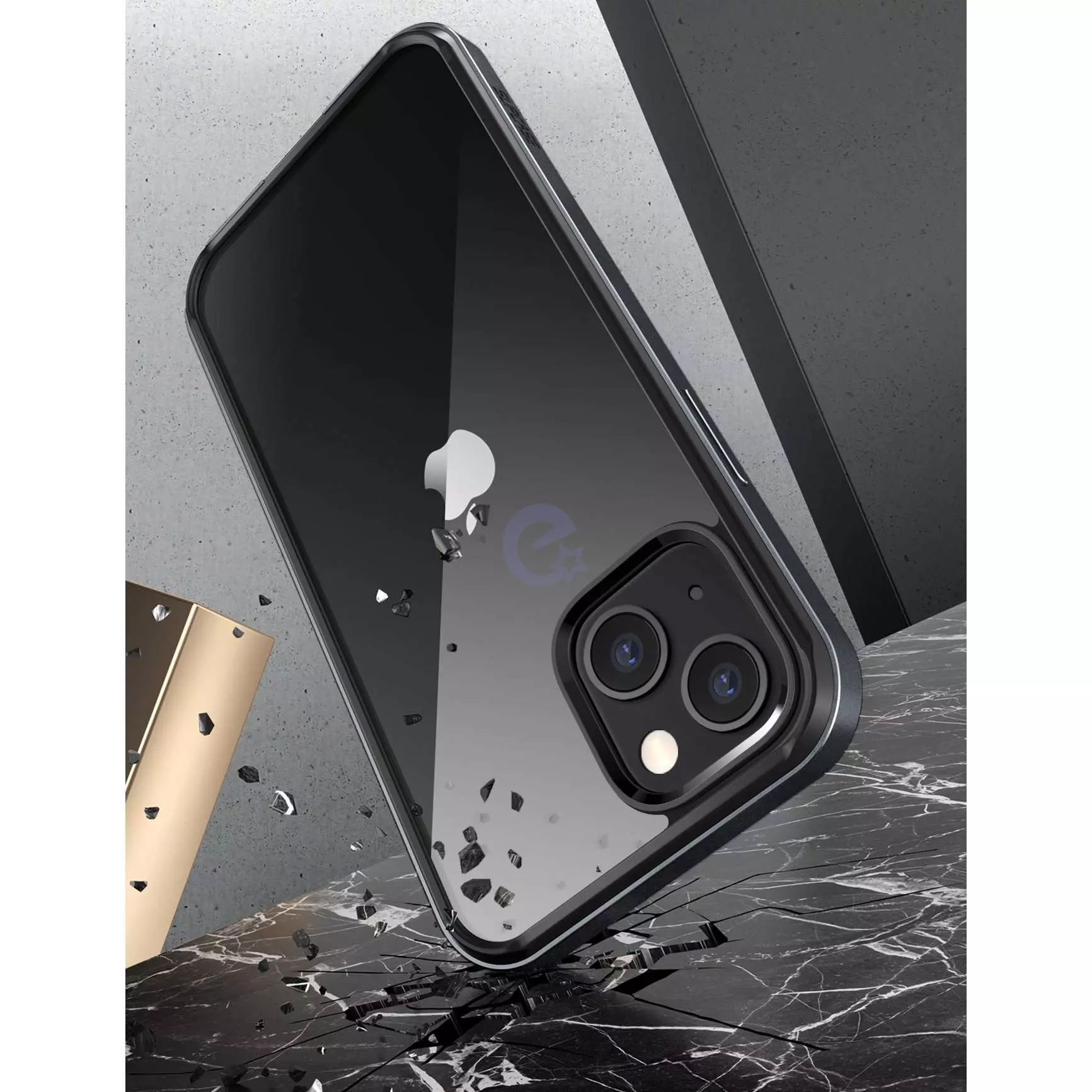 Чехол бампер для iPhone 13 Supcase Unicorn Beetle Edge with Screen Protector Black (Черный) 843439114135