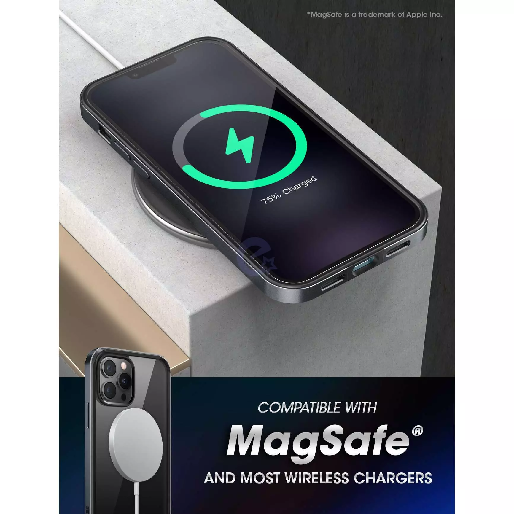 Чехол бампер для iPhone 13 Pro Max Supcase Unicorn Beetle Edge Black (Черный) 843439114579