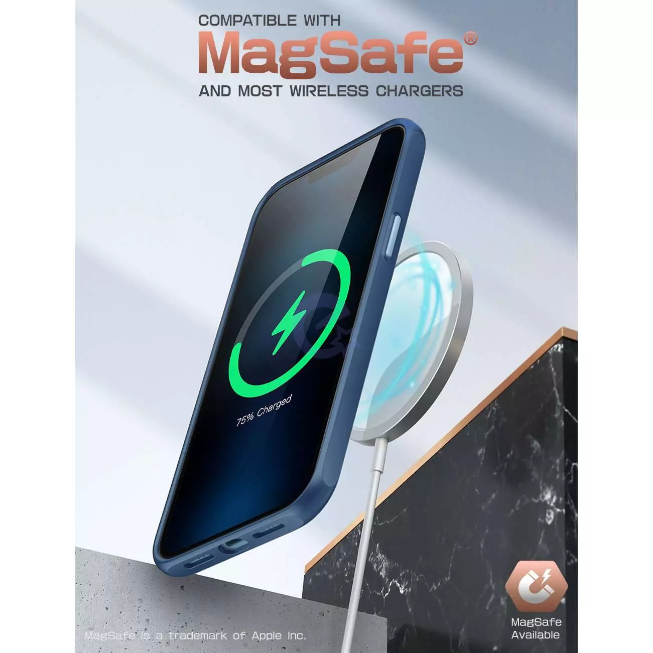 Чехол бампер для iPhone 13 Pro Max Supcase Unicorn Beetle Style Blue (Синий) 843439114715