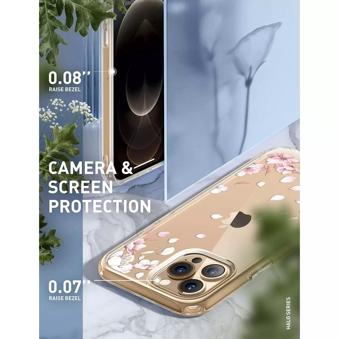 Чехол бампер для iPhone 13 Pro Max i-Blason Halo Cherry Blossom (Цветок Вишни) 843439114975