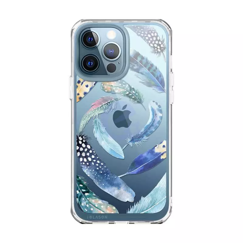 Чехол бампер для iPhone 13 Pro Max i-Blason Halo Feather Swirl (Водоворт Перьев) 843439114906
