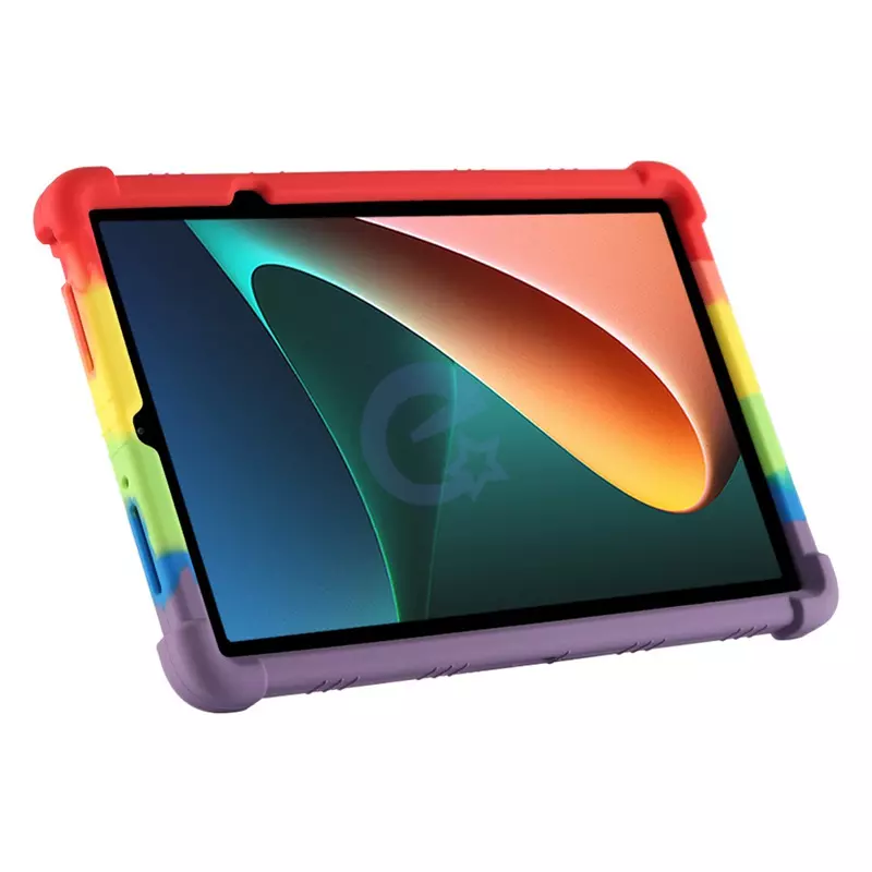 Силиконовый Бампер AINIYO Rubber Stand для планшета Xiaomi Mi Pad 5 / MiPad 5 Pro 11" Радужный