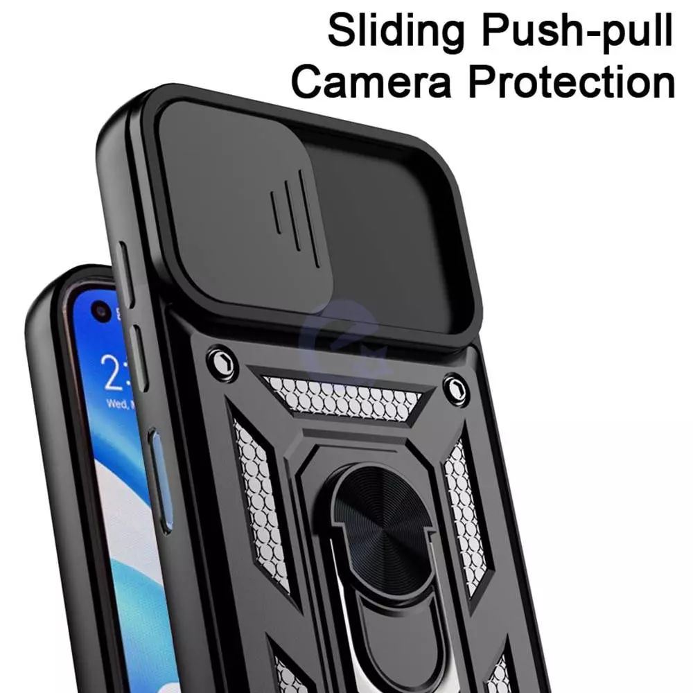 Чехол бампер для Xiaomi Mi 11 Lite / 11 Lite 5G NE Anomaly Camshield S Black (Черный)