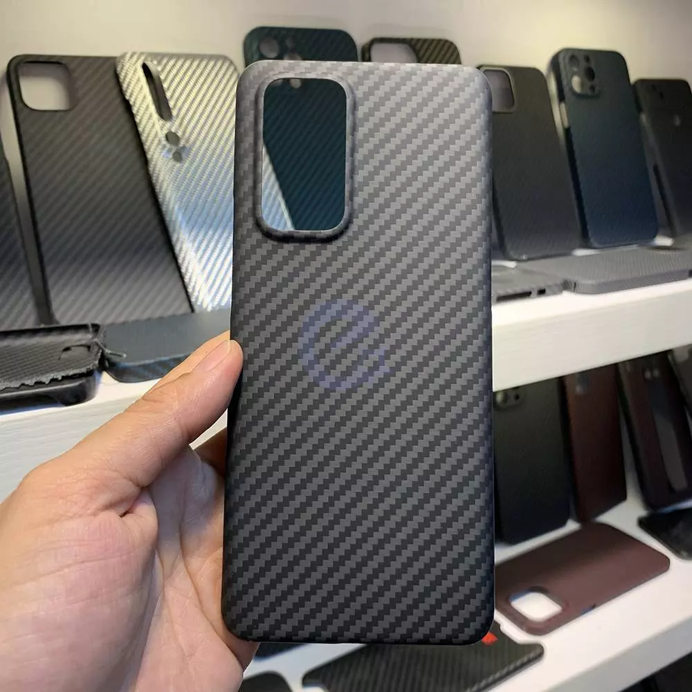 Чехол бампер для OnePlus 9 Anomaly Carbon Plaid (Открытый модуль камеры) Black (Черный)