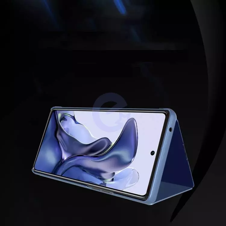Чехол книжка для Xiaomi 11T / Xiaomi 11T Pro Anomaly Clear View Blue (Синий)