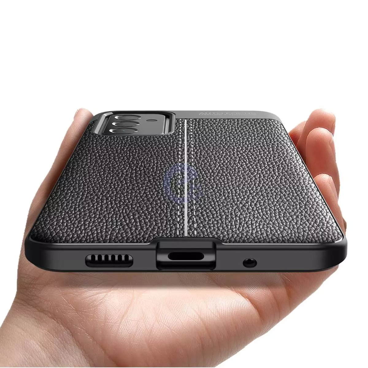 Чехол бампер для Samsung Galaxy M52 Anomaly Leather Fit Black (Черный)