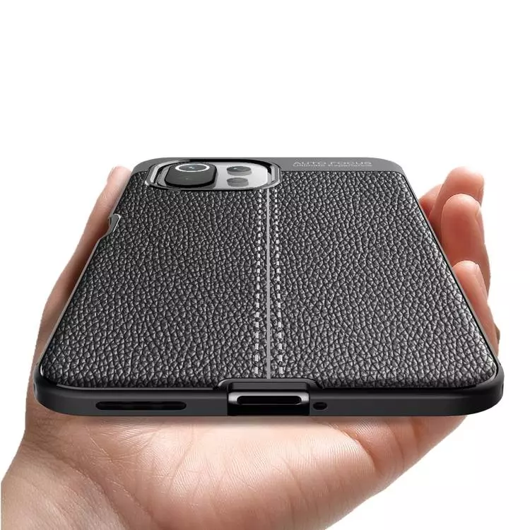 Чехол бампер для Xiaomi 11T / Xiaomi 11T Pro Anomaly Leather Fit Blue (Синий)