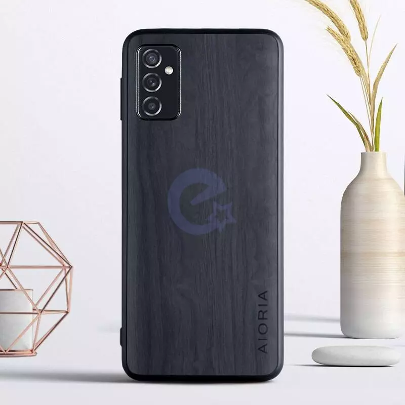 Чехол бампер для Samsung Galaxy M52 Anomaly Wooden Style Black (Черный)