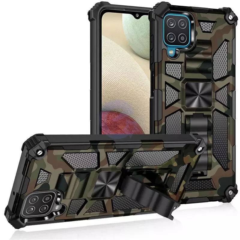 Чехол бампер для Samsung Galaxy M62 Anomaly Hybrid Armor Army Green (Армейский зеленый)