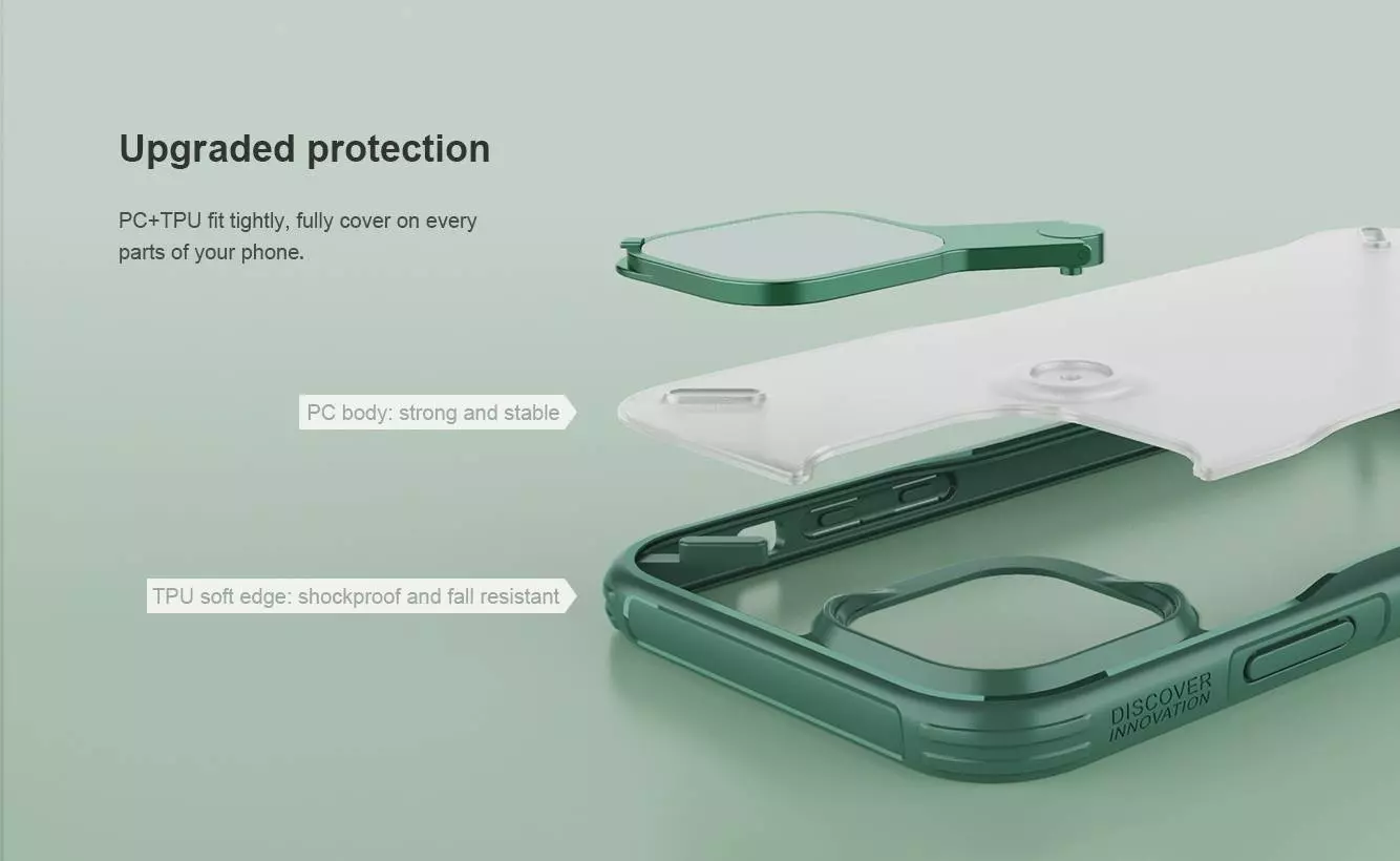 Чехол бампер для iPhone 13 Pro Nillkin Cyclops Red (Красный) Чехол бампер для iPhone 13 Pro Nillkin Cyclops Red (Красный)