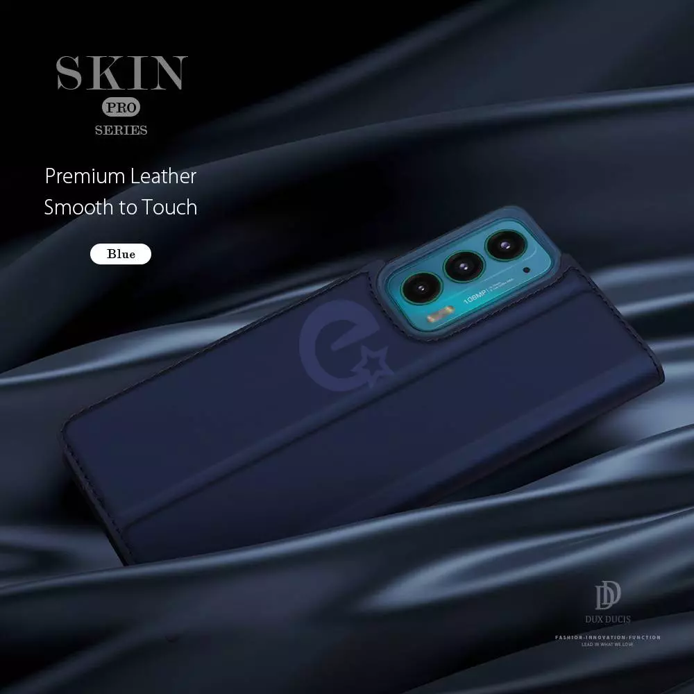 Чехол книжка для Motorola Moto Edge 20 Dux Ducis Skin Pro Black (Черный)