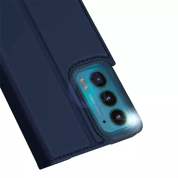 Чехол книжка для Motorola Moto Edge 20 Dux Ducis Skin Pro Blue (Синий)