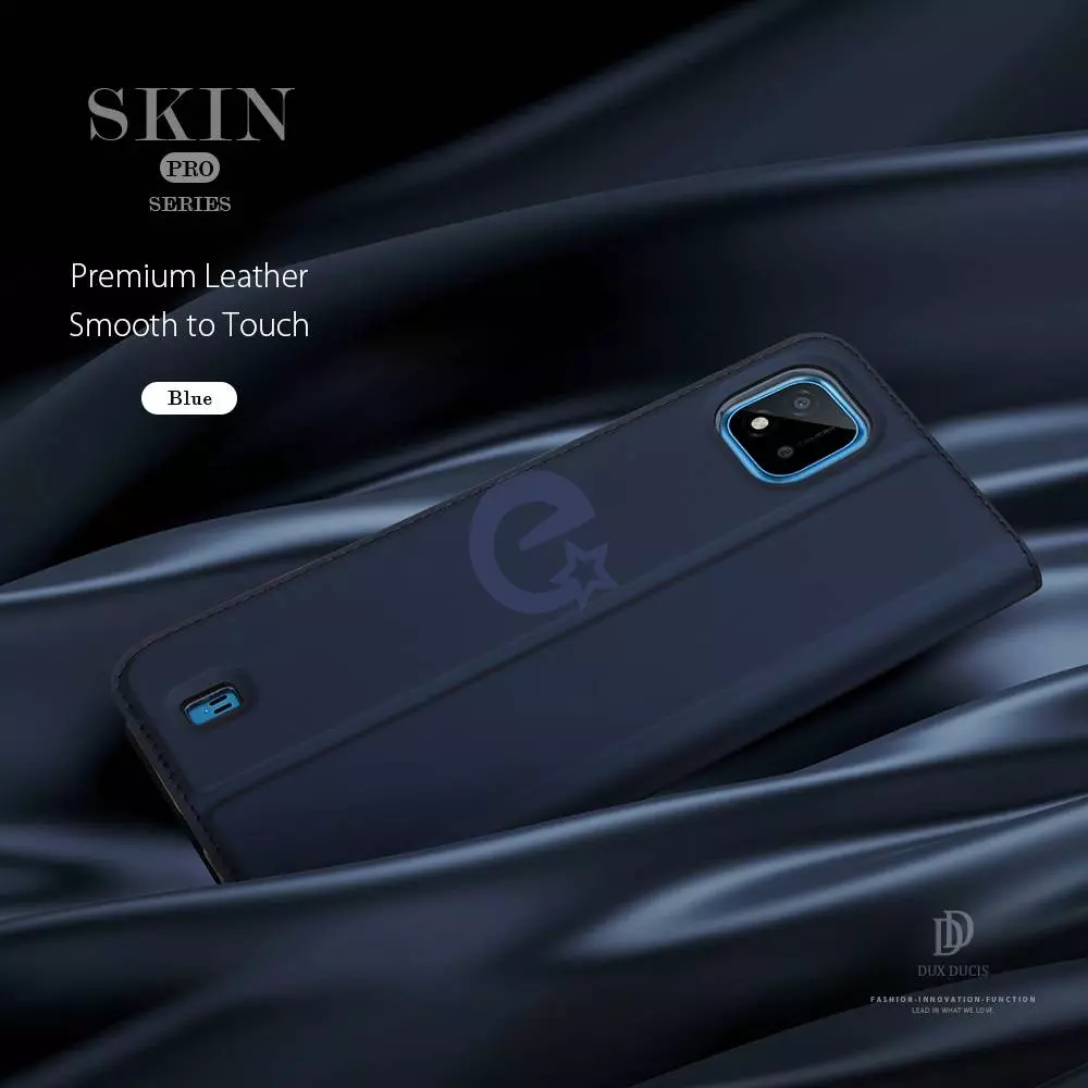Чехол книжка для Realme C11 (2021) Dux Ducis Skin Pro Black (Черный)